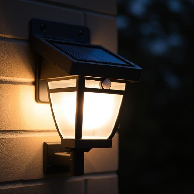 lampes solaires avec détecteur de mouvement