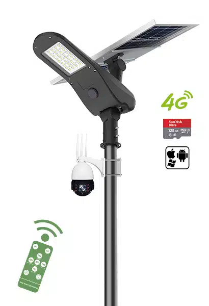 Luz solar com câmara