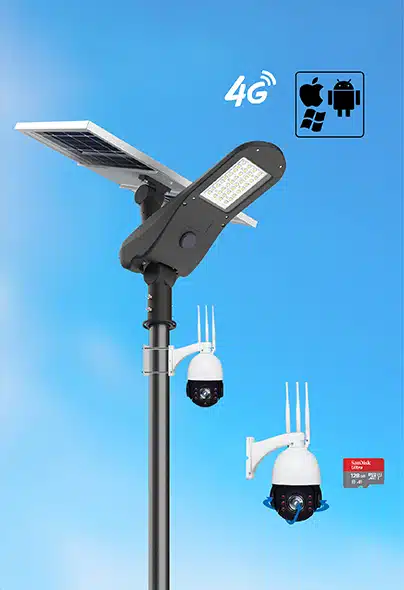 Luz solar com câmara