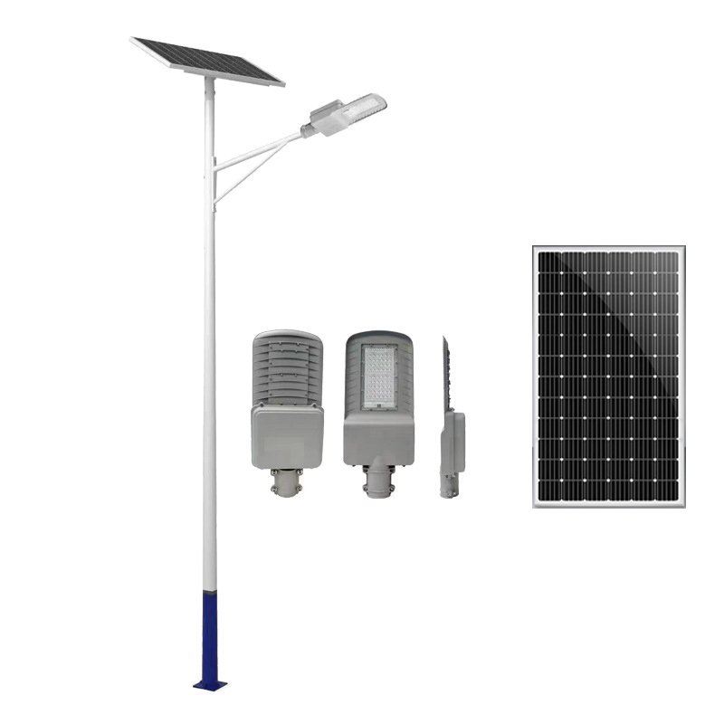 Candeeiros de rua alimentados a energia solar