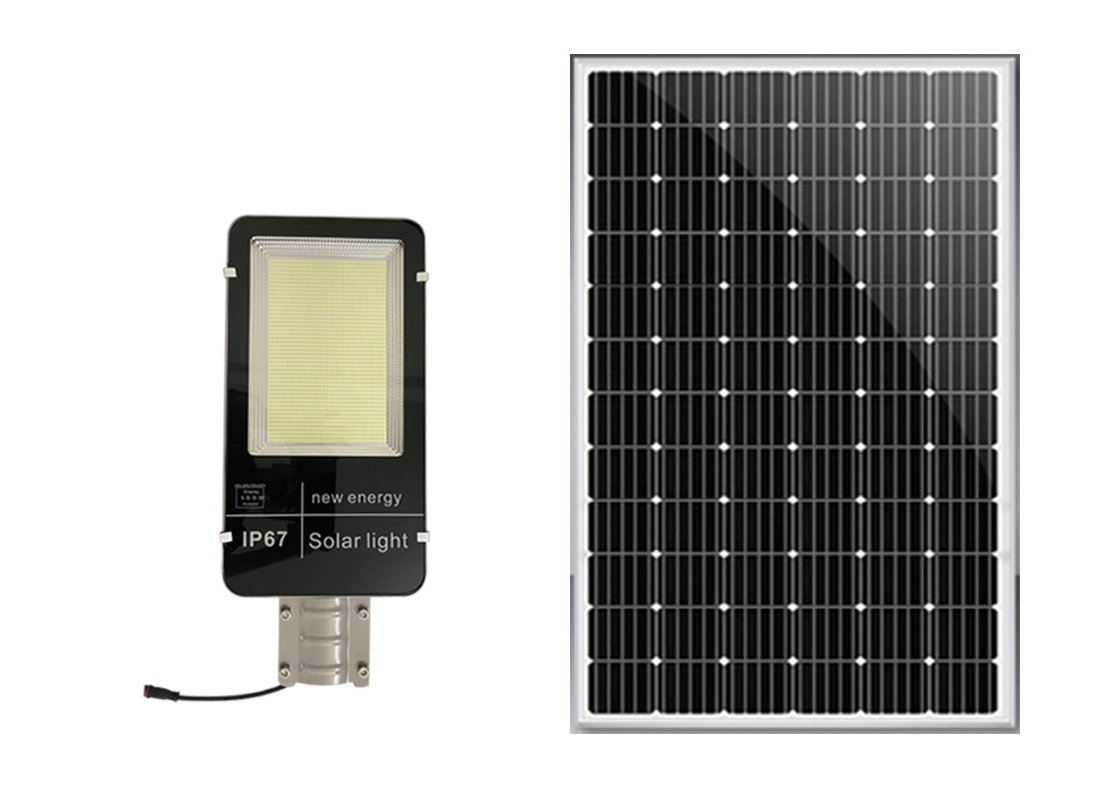 Farola solar con poste