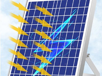 Holofotes movidos a energia solar com controlo remoto