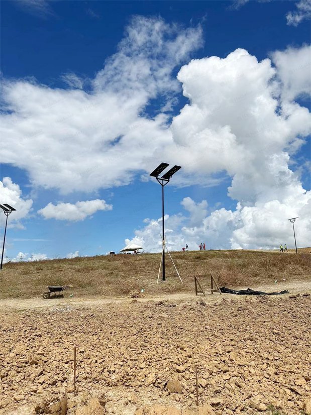 Solar powered street lamp