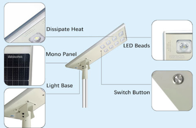 turn off the solar street light by switch button